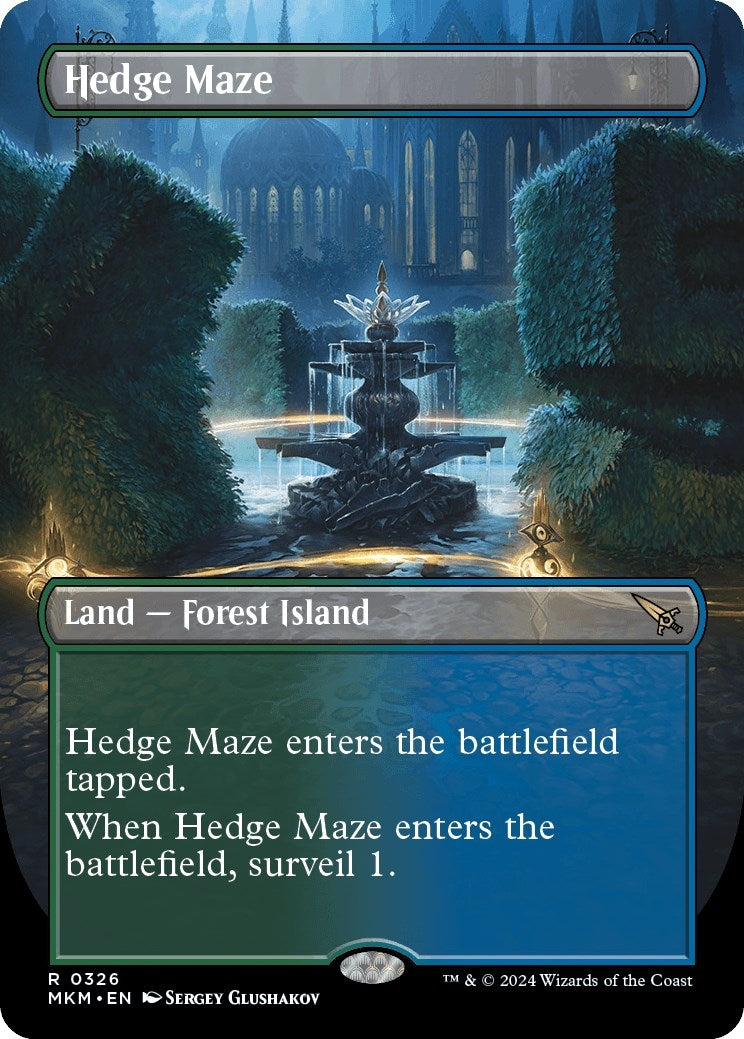 Image for Hedge Maze (Borderless) (326) (MKM) - Magic: The Gathering
