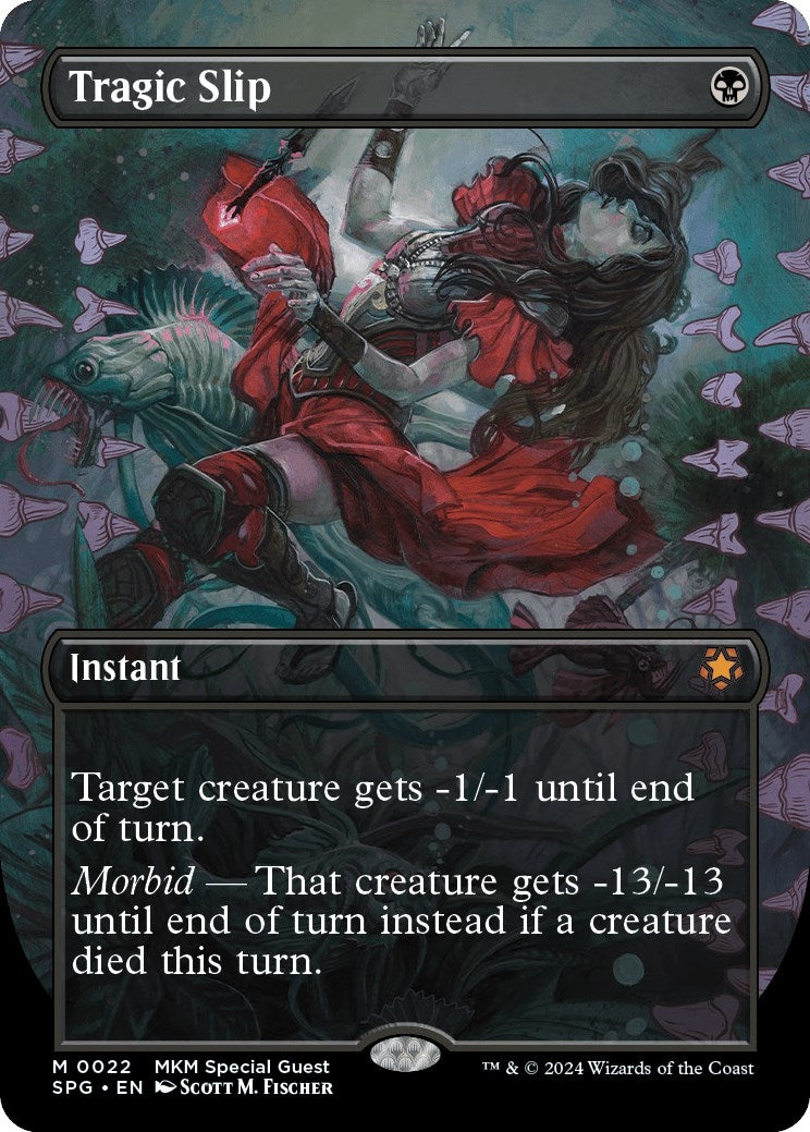 Image for Tragic Slip (Borderless) (22) (Special Guests) - Magic: The Gathering