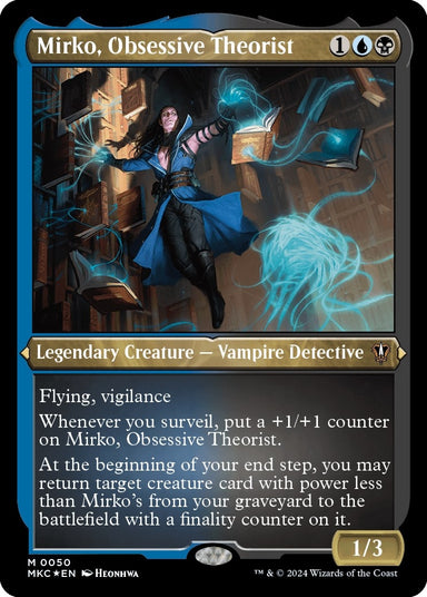 Image for Mirko, Obsessive Theorist (Display Commander) - Thick Stock (50) (MKC) - Magic: The Gathering