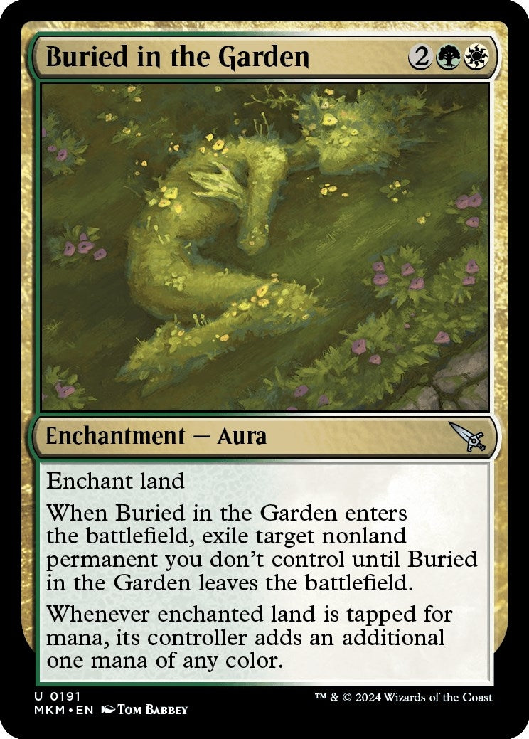 Image for Buried in the Garden (191) (MKM) - Magic: The Gathering