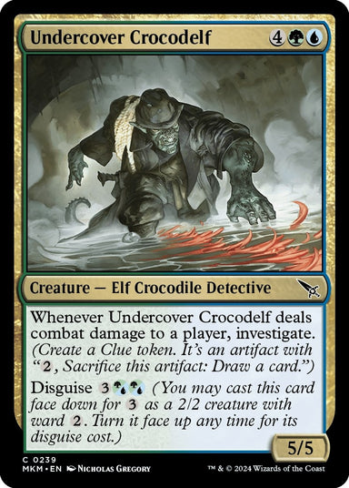 Image for Undercover Crocodelf (a) (239) (MKM) - Magic: The Gathering