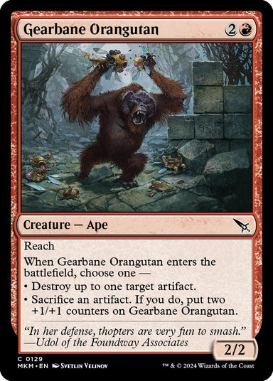 Image for Gearbane Orangutan (129) (MKM) - Magic: The Gathering