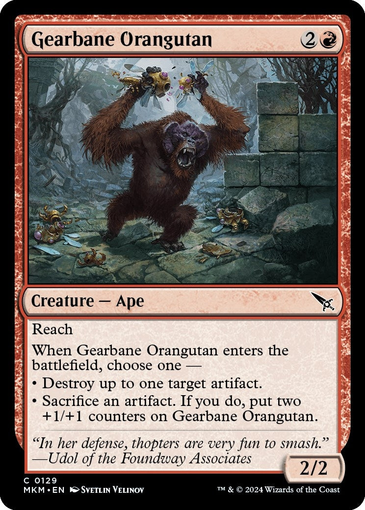 Image for Gearbane Orangutan (129) (MKM) - Magic: The Gathering