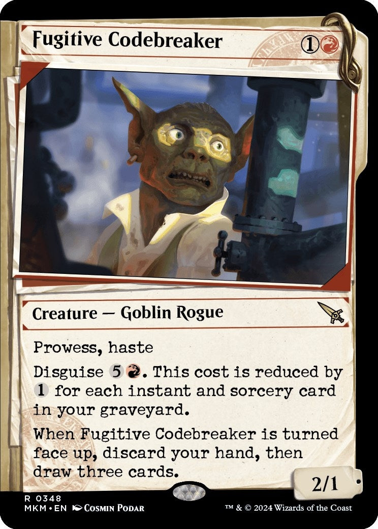 Image for Fugitive Codebreaker (Showcase) (348) (MKM) - Magic: The Gathering