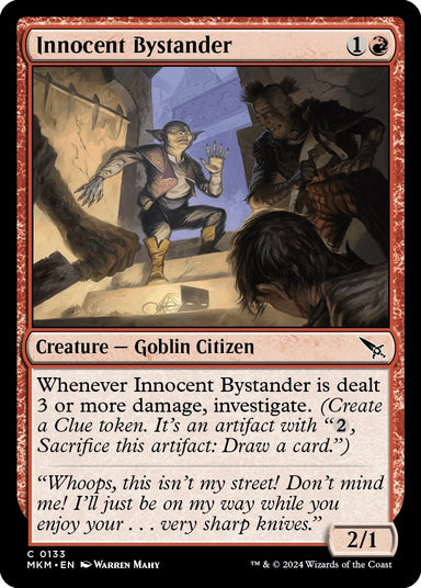 Image for Innocent Bystander (133) (MKM) - Magic: The Gathering