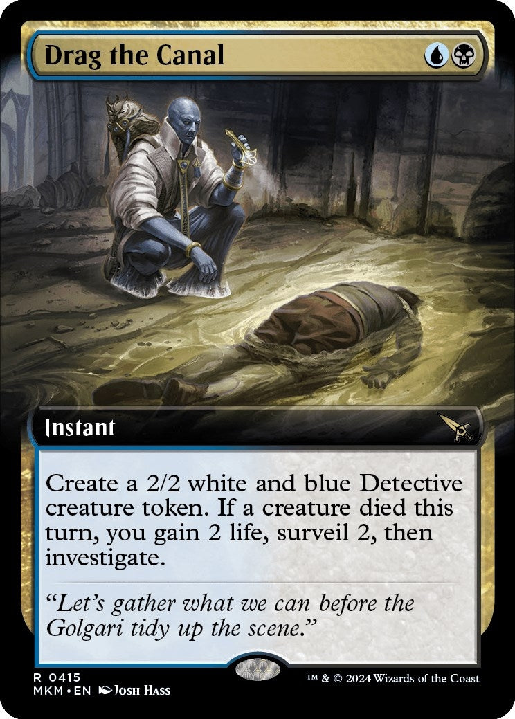Image for Drag the Canal (Extended Art) (415) (MKM) - Magic: The Gathering