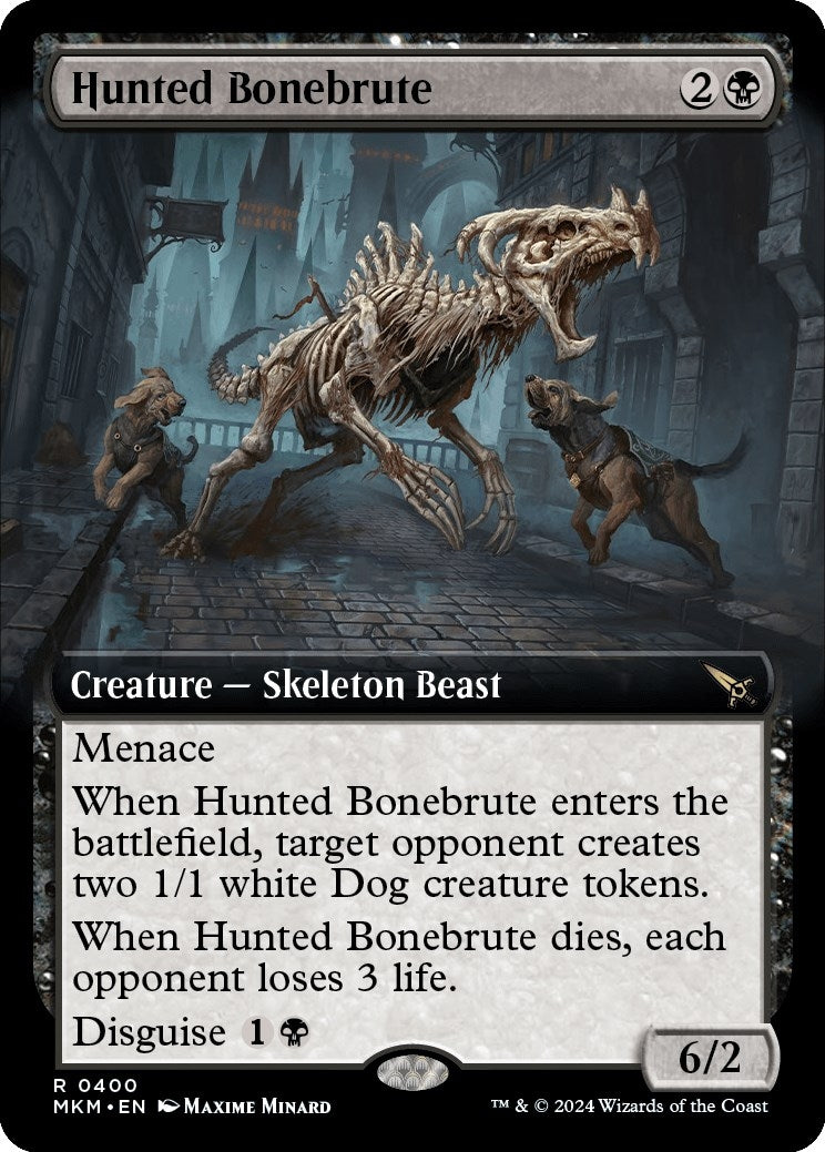 Image for Hunted Bonebrute (Extended Art) (400) (MKM) - Magic: The Gathering