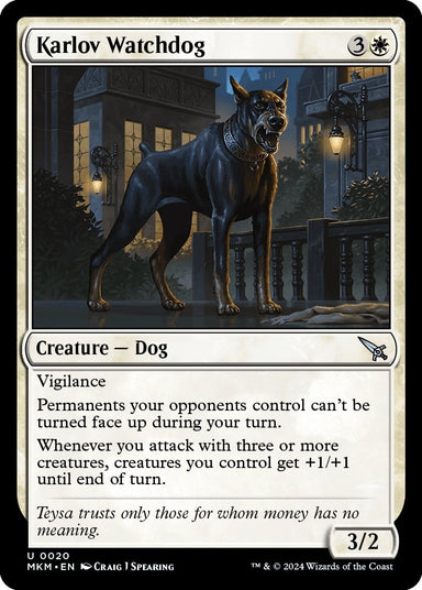 Image for Karlov Watchdog (20) (MKM) - Magic: The Gathering