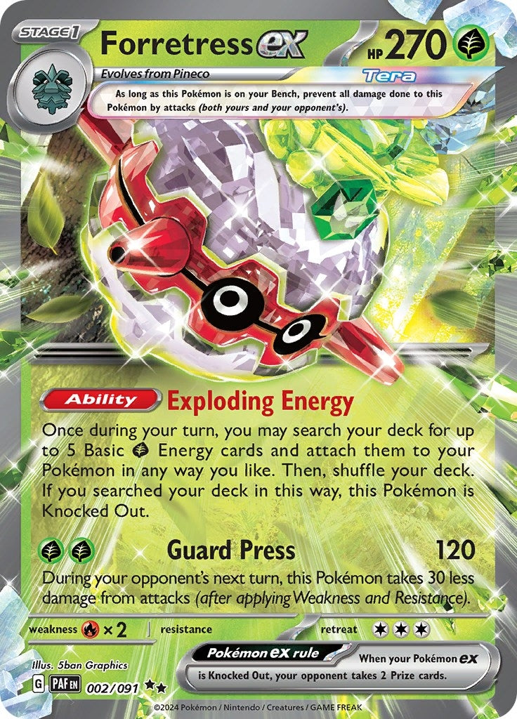 Image for Forretress ex (002/091) (PAF) - Pokemon
