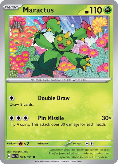 Image for Maractus (003/091) (SV: Paldean Fates) - Pokemon