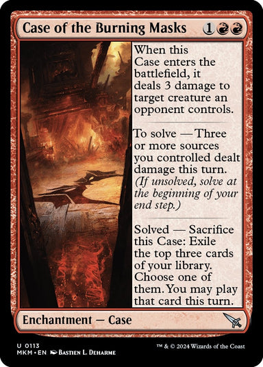 Image for Case of the Burning Masks (113) (MKM) - Magic: The Gathering