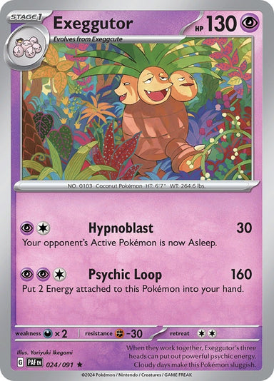 Image for Exeggutor (024/091) (SV: Paldean Fates) - Pokemon