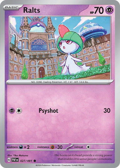 Image for Ralts (027/091) (SV: Paldean Fates) - Pokemon