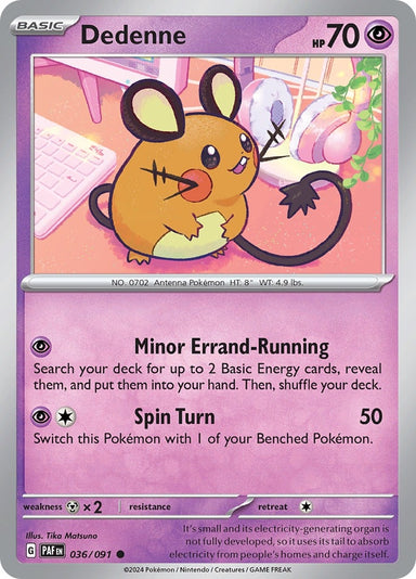 Image for Dedenne (036/091) (SV: Paldean Fates) - Pokemon