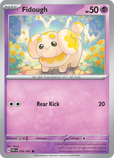 Image for Fidough (038/091) (SV: Paldean Fates) - Pokemon