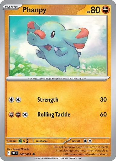 Image for Phanpy (048/091) (SV: Paldean Fates) - Pokemon