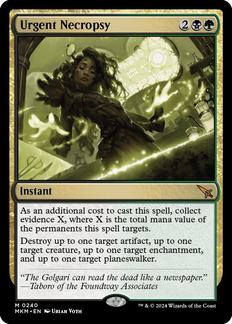 Image for Urgent Necropsy (240) (MKM) - Magic: The Gathering