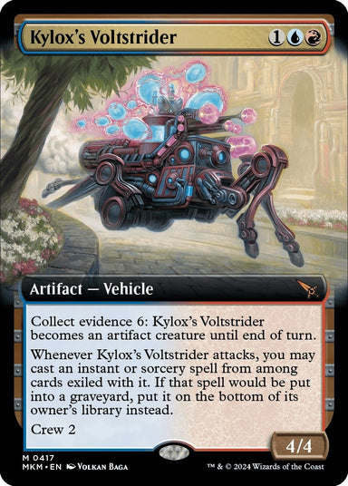 Image for Kylox's Voltstrider (Extended Art) (417) (MKM) - Magic: The Gathering