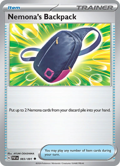 Image for Nemona's Backpack (083/091) (PAF) - Pokemon