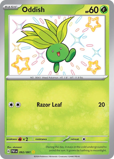 Image for Oddish (092/091) (PAF) - Pokemon