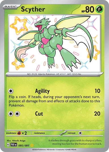 Image for Scyther (095/091) (PAF) - Pokemon