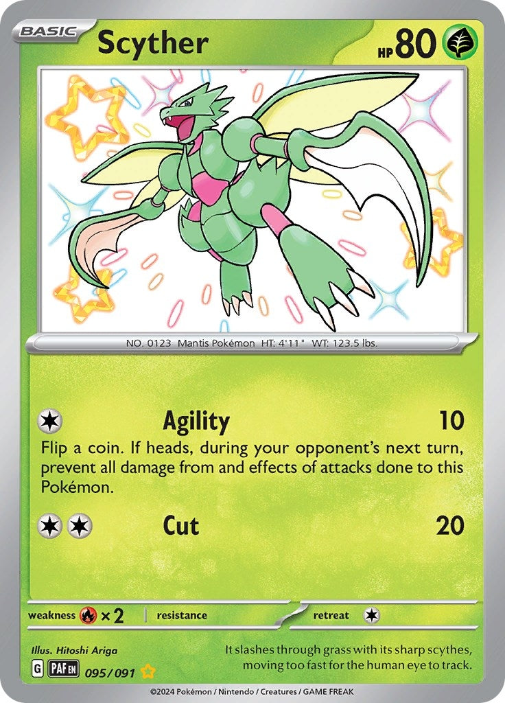 Image for Scyther (095/091) (PAF) - Pokemon