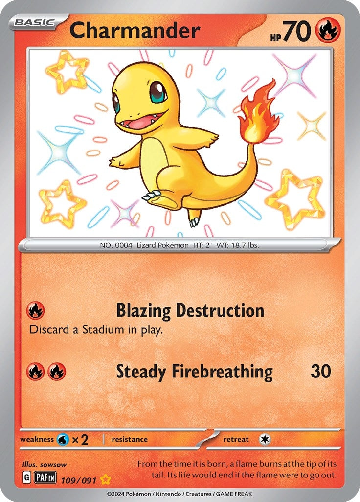 Image for Charmander (109/091) (PAF) - Pokemon