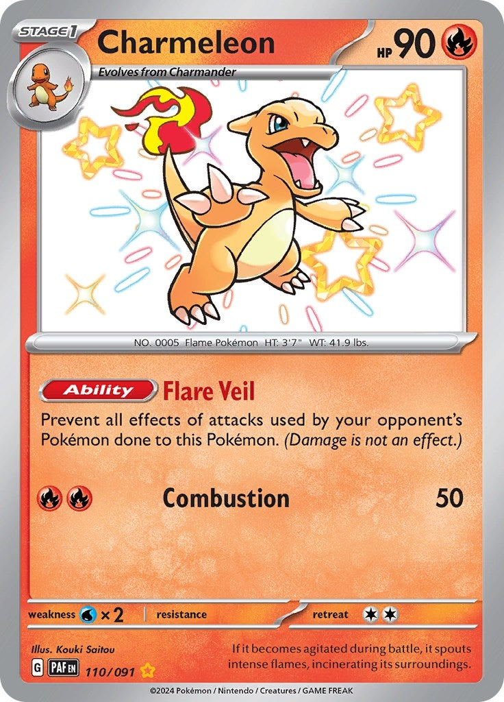 Charmeleon (110/091) (SV: Paldean Fates)