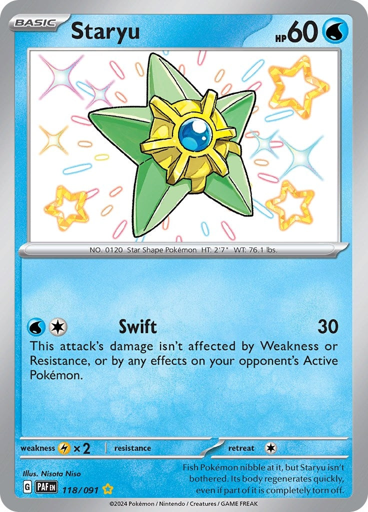Image for Staryu (118/091) (PAF) - Pokemon