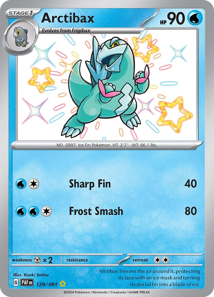 Image for Arctibax (129/091) (SV: Paldean Fates) - Pokemon