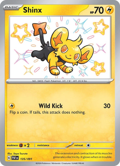 Image for Shinx (135/091) (SV: Paldean Fates) - Pokemon