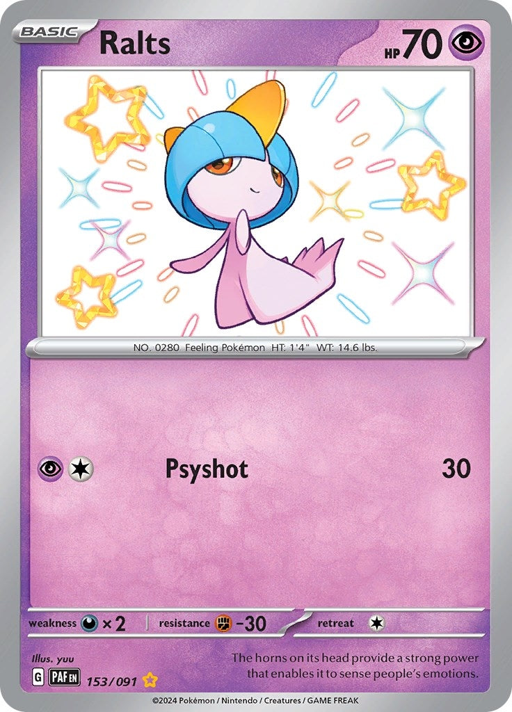 Image for Ralts (153/091) (PAF) - Pokemon