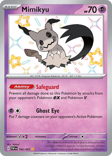 Image for Mimikyu (160/091) (PAF) - Pokemon
