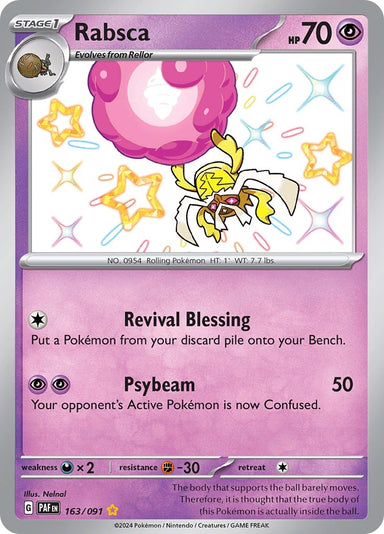 Image for Rabsca (163/091) (PAF) - Pokemon