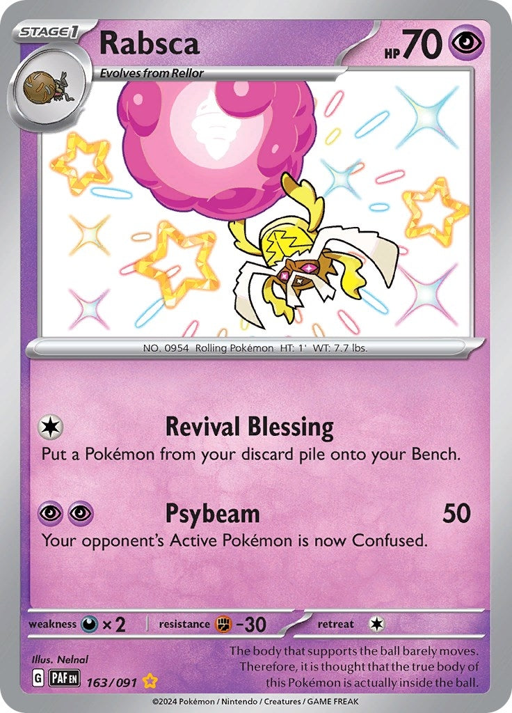 Image for Rabsca (163/091) (PAF) - Pokemon