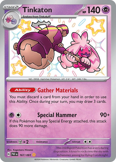 Image for Tinkaton (167/091) (SV: Paldean Fates) - Pokemon