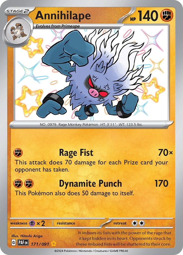 Image for Annihilape (171/091) (PAF) - Pokemon