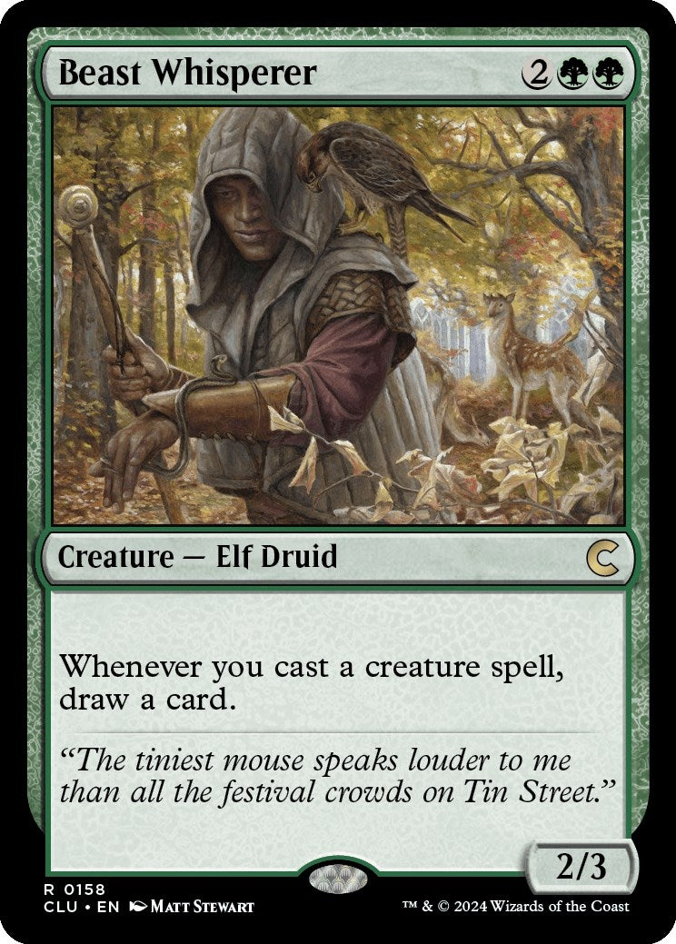 Image for Beast Whisperer (158) (Ravnica: Clue Edition) (CLU) - Magic: The Gathering