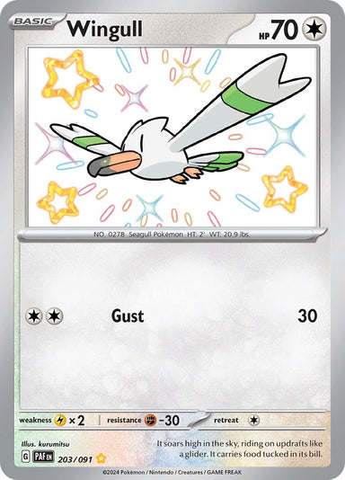 Image for Wingull (203/091) (PAF) - Pokemon