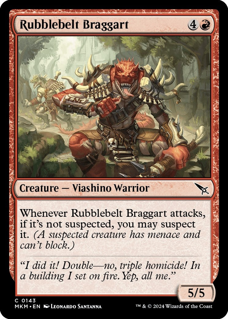 Image for Rubblebelt Braggart (143) (MKM) - Magic: The Gathering