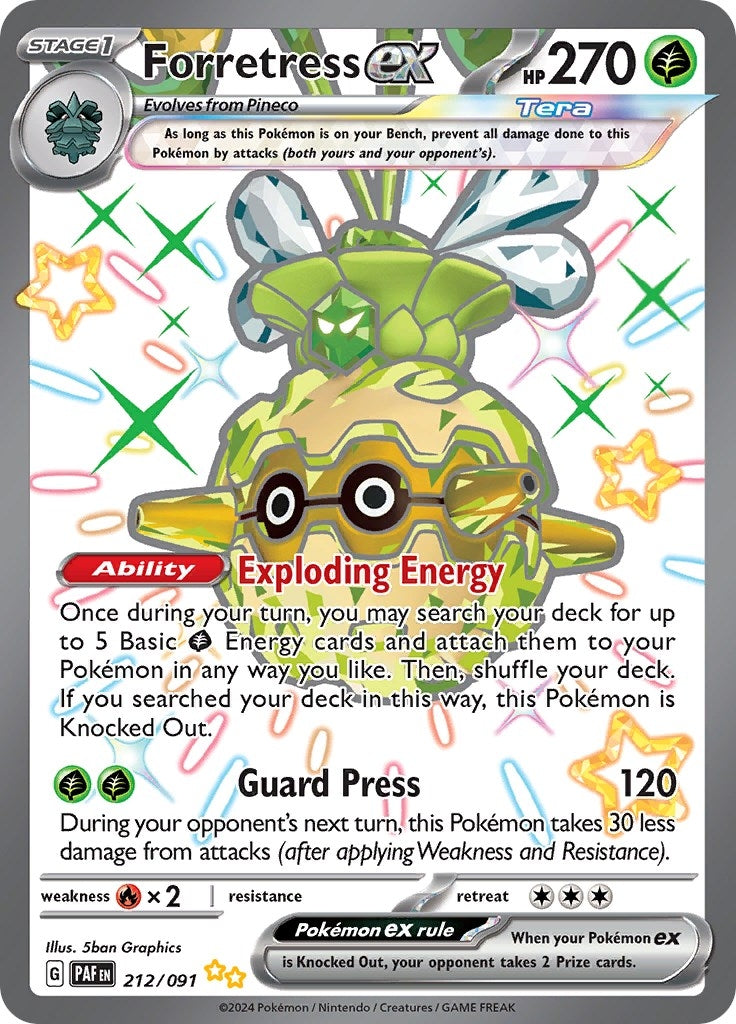 Image for Forretress ex (212/091) (PAF) - Pokemon