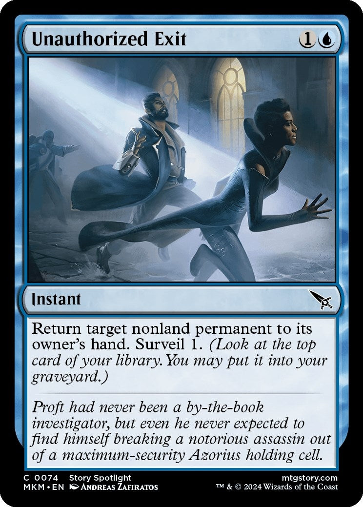 Image for Unauthorized Exit (74) (MKM) - Magic: The Gathering