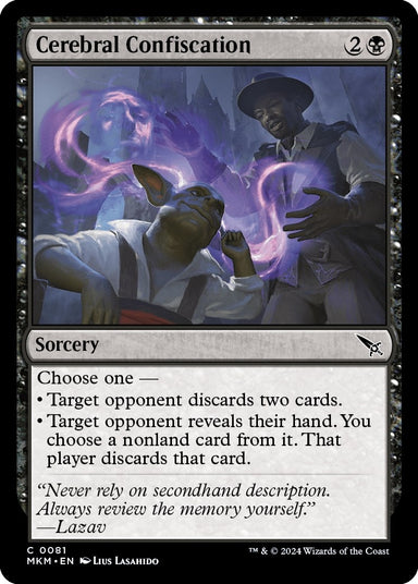 Image for Cerebral Confiscation (81) (MKM) - Magic: The Gathering