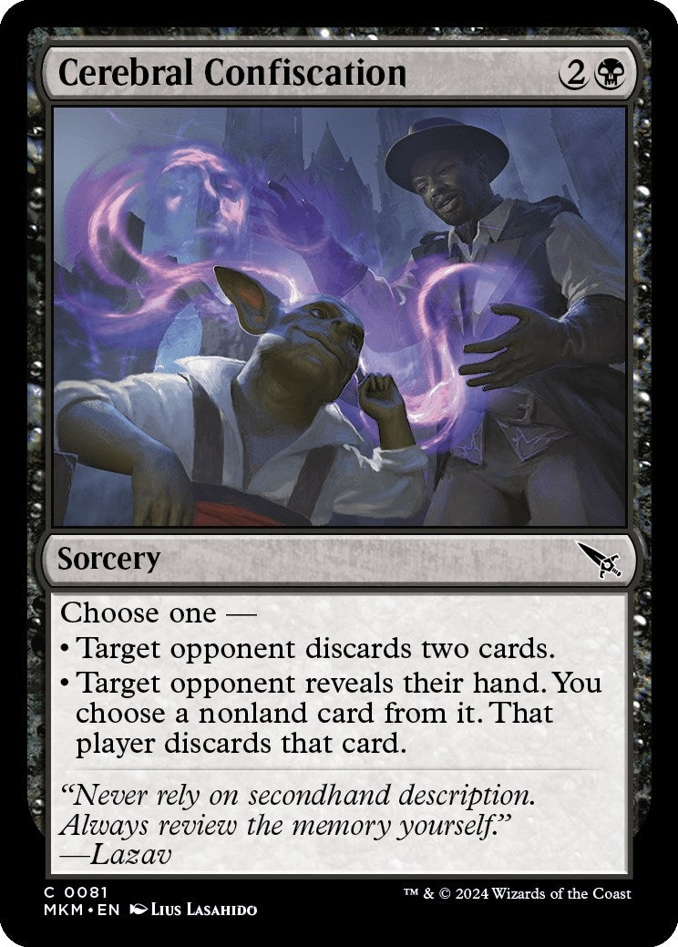 Image for Cerebral Confiscation (81) (MKM) - Magic: The Gathering