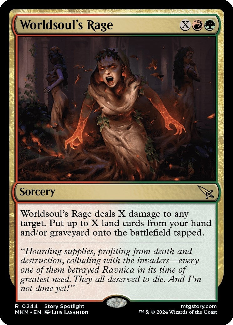Image for Worldsoul's Rage (244) (MKM) - Magic: The Gathering