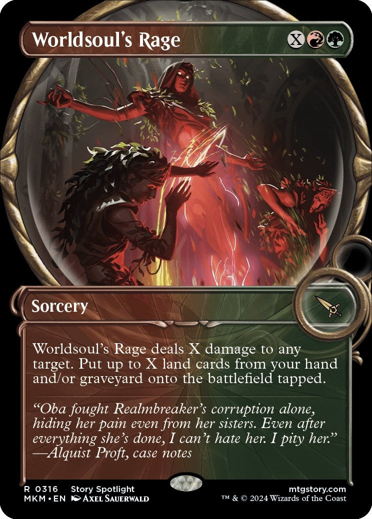 Image for Worldsoul's Rage (Showcase) (316) (MKM) - Magic: The Gathering