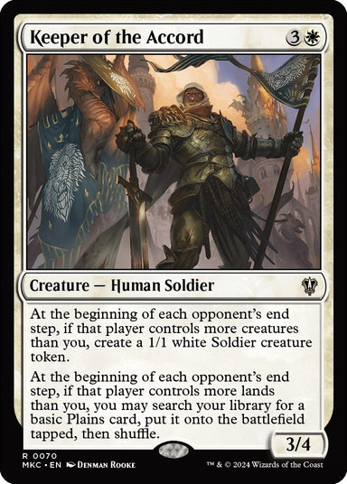 Image for Keeper of the Accord (70) (MKC) - Magic: The Gathering