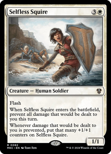 Image for Selfless Squire (82) (MKC) - Magic: The Gathering