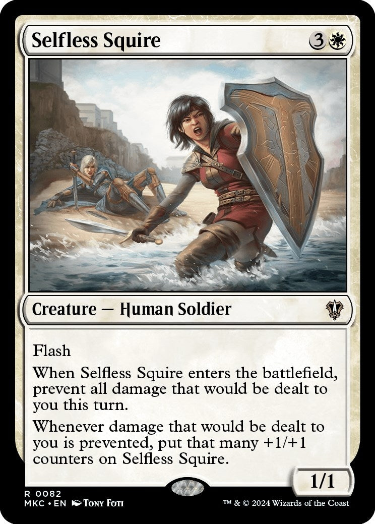 Image for Selfless Squire (82) (MKC) - Magic: The Gathering