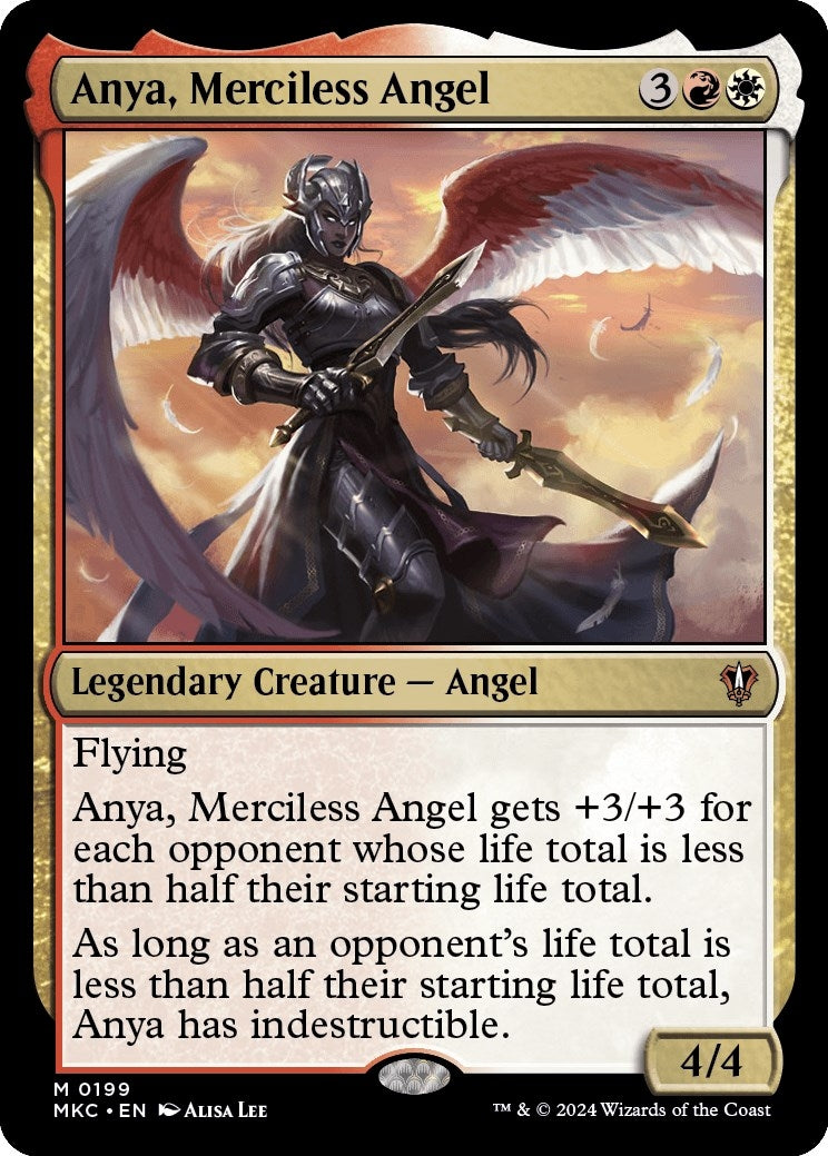 Image for Anya, Merciless Angel (199) (MKC) - Magic: The Gathering